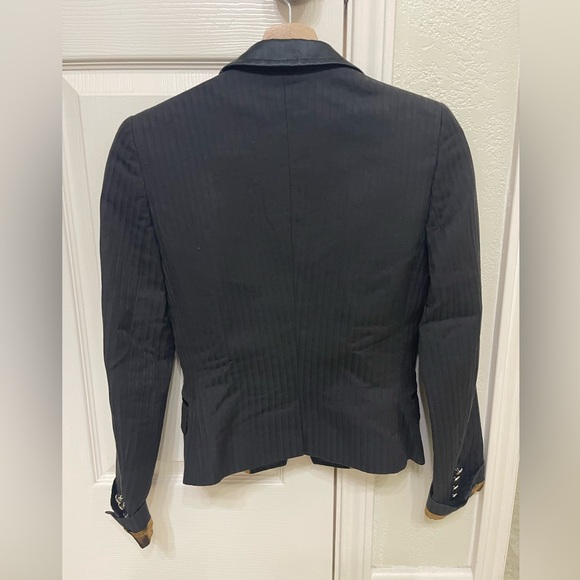 VINTAGE DOLCE & GABBANA BLACK WOMEN'S JACKET WITH LEOPARD LINING - Picture 16 of 16